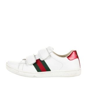 Gucci ace leather kids sneakers  size 32